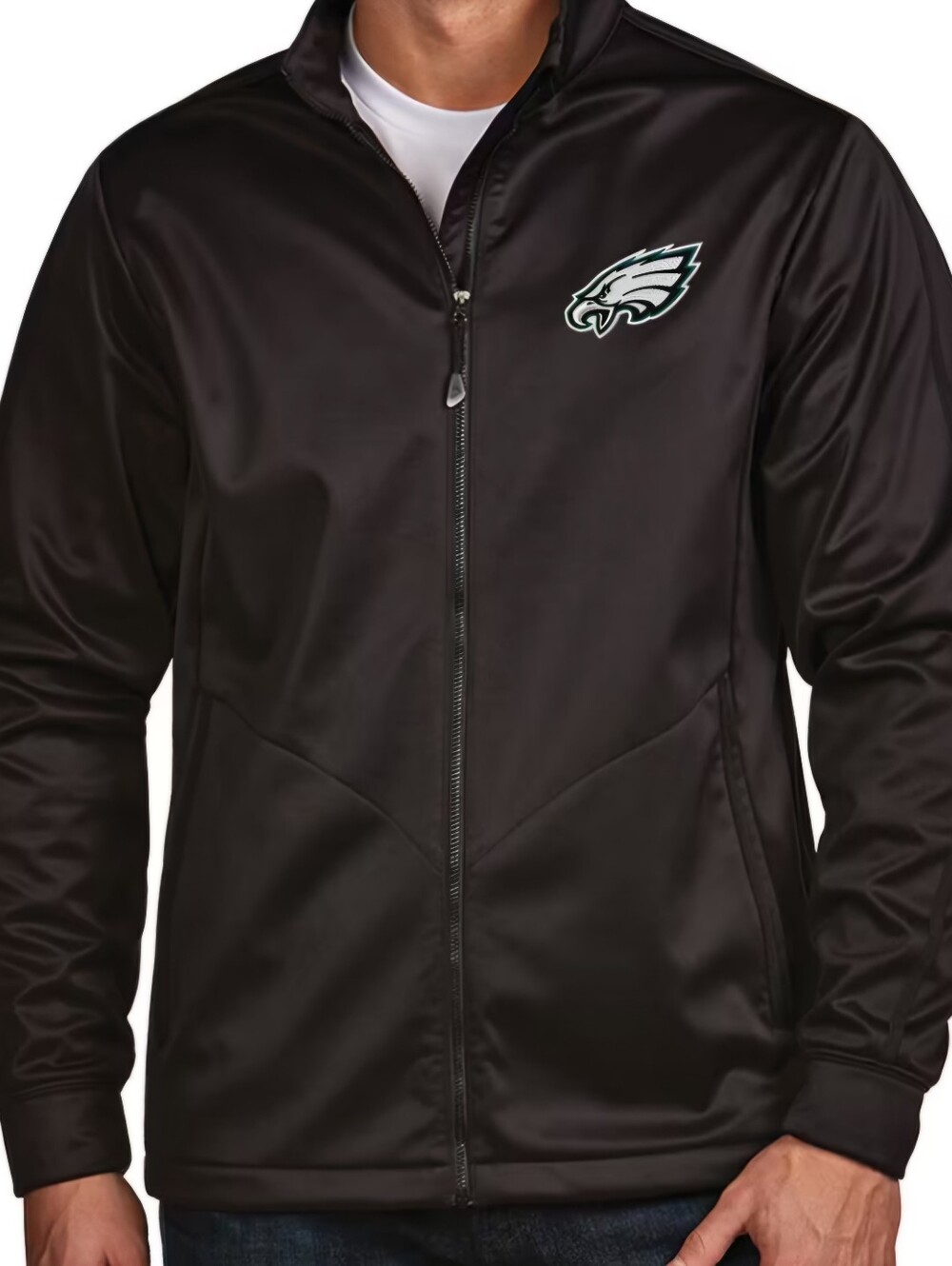 Philadelphia Eagles Black Full-Zip Men's Jacket XL